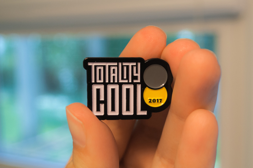 Soft enamel pin design
